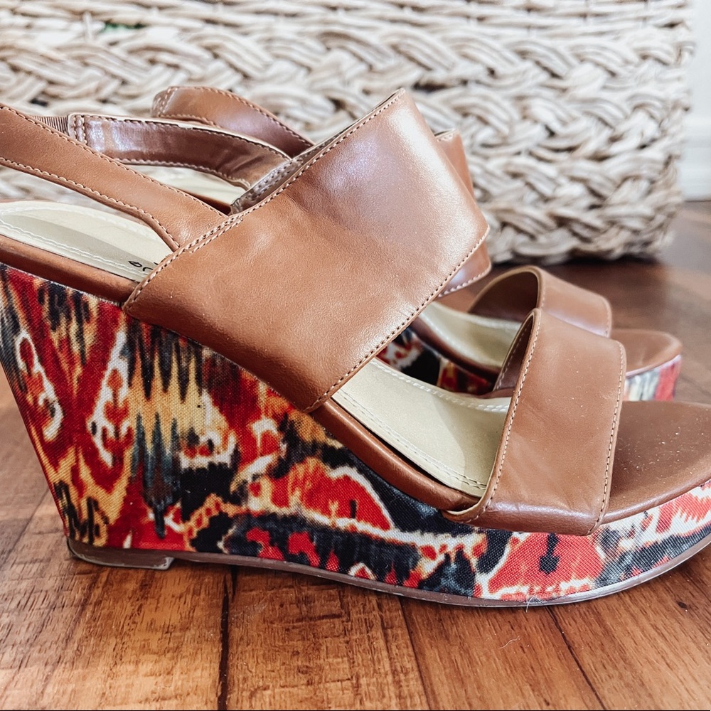 BROWN CASUAL BOHO WEDGE